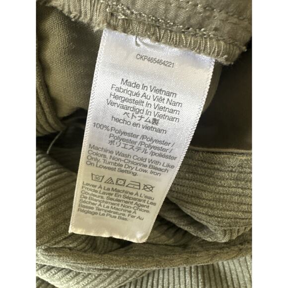 Madewell Corduroy High Rise Tapered Pants Distant Surplus Green Women's Size 6 - Picture 4 of 15
